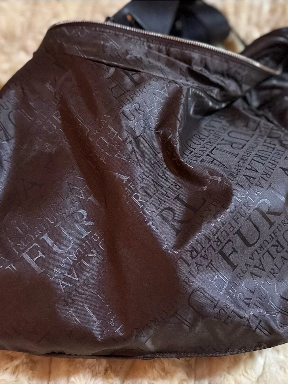 Brown Furla Hobo Bag Vintage